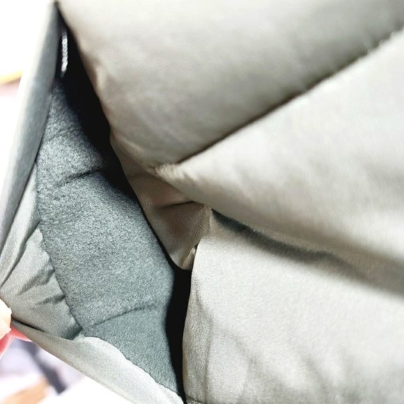 Aeropostale Puff Vest Jacket Olive Green/Black - Picture 7 of 11